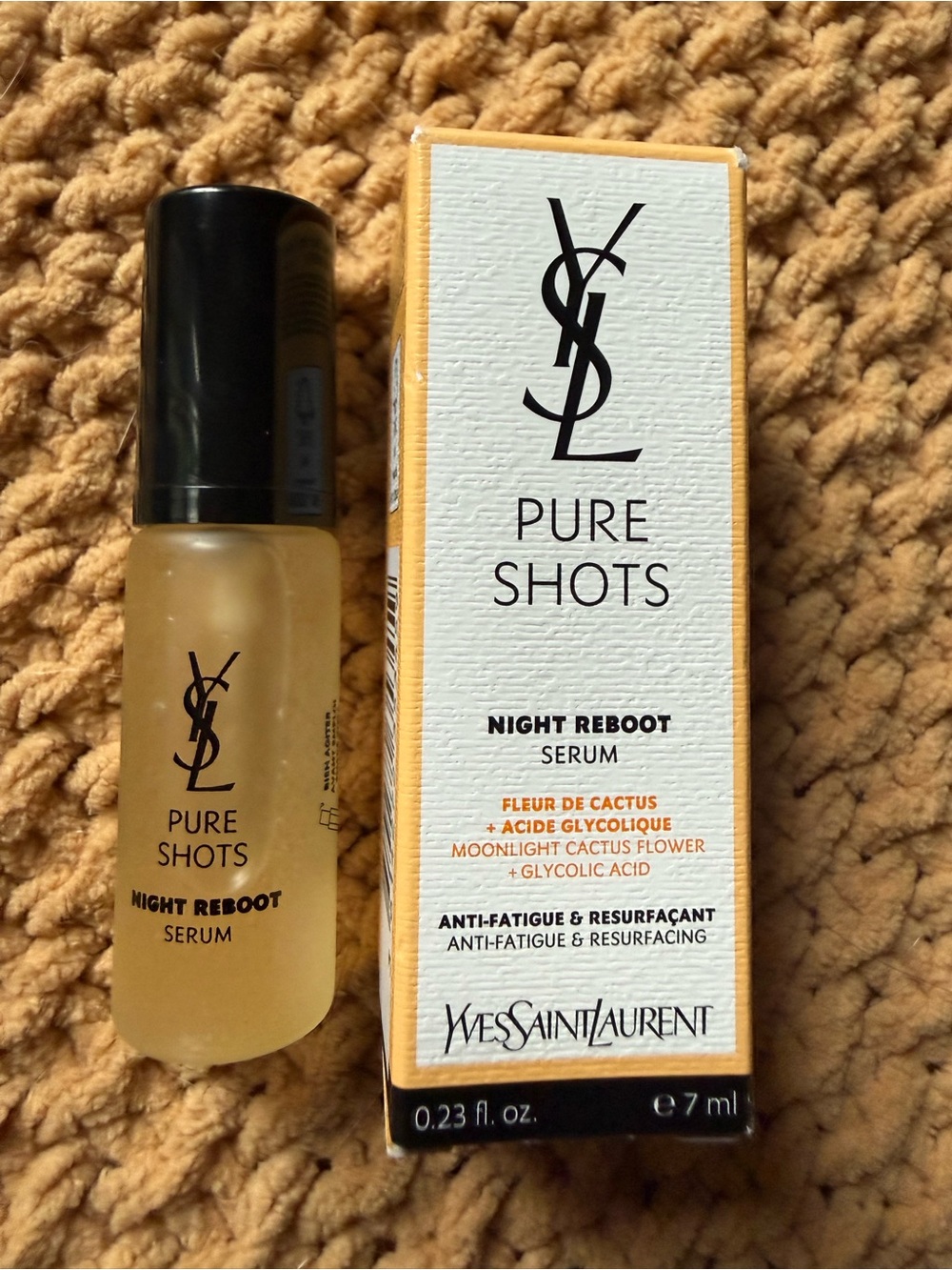Yves Saint Laurent Pure Shots Night Reboot Serum - Yellow & Black
